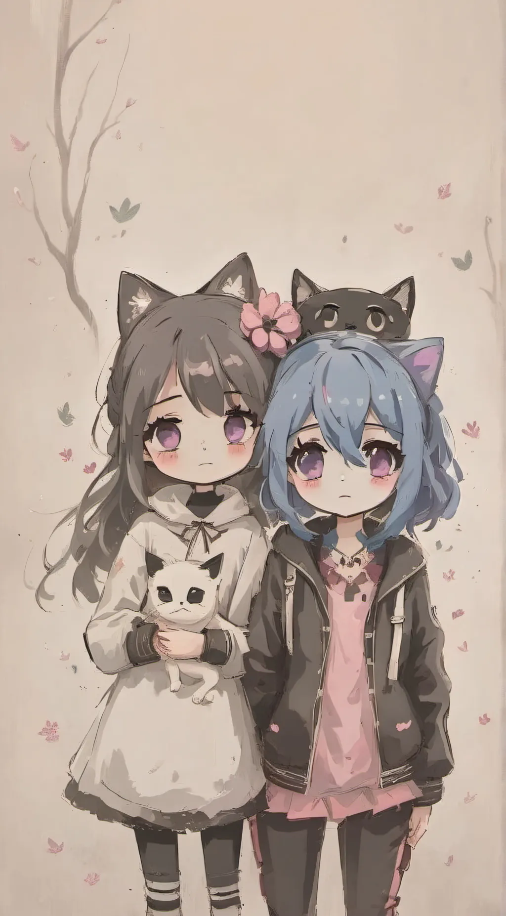 ai character: Elena and Liv  background