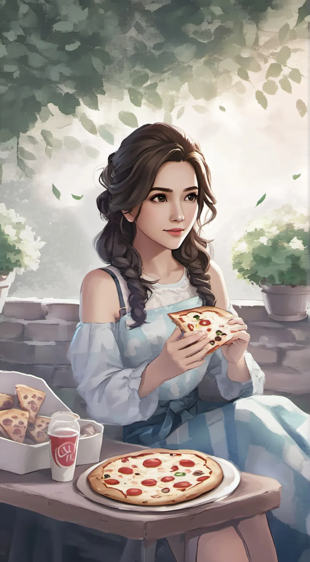 ai character: ° Nori ° background