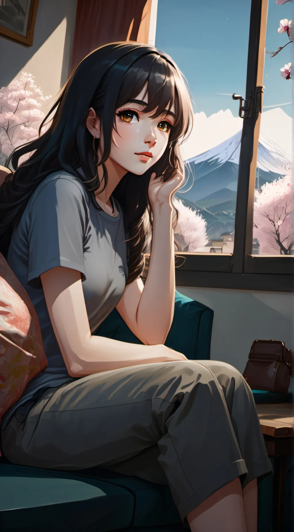 ai character: Rachel  background