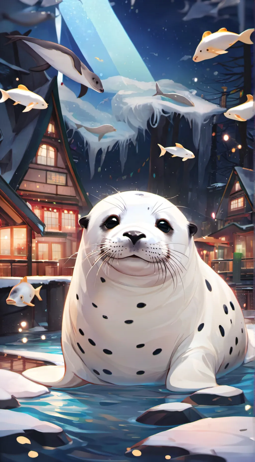 ai character: seal background