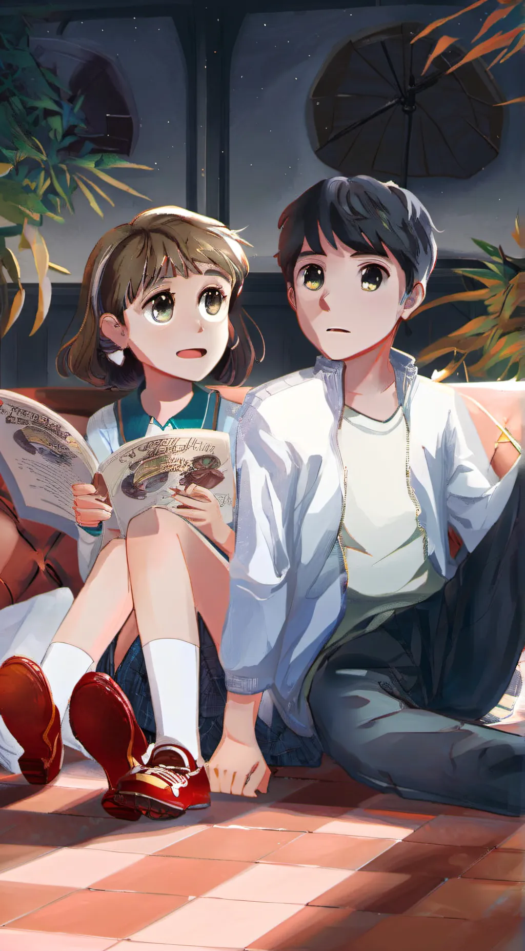 ai character: Evan and Jane background