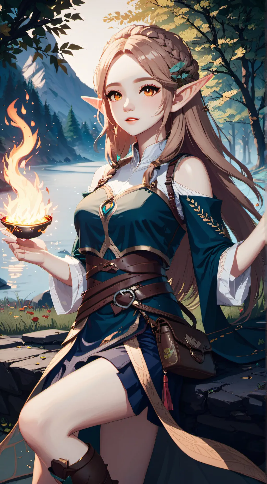 ai character: elfire background