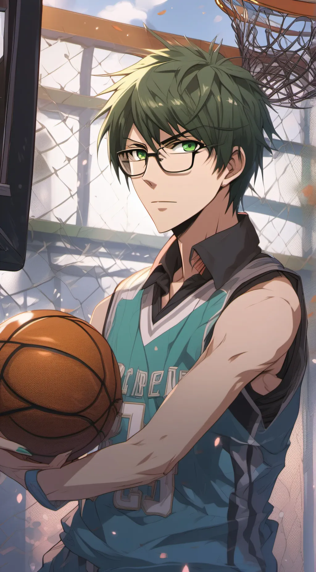 ai character: Midorima shintaru  background