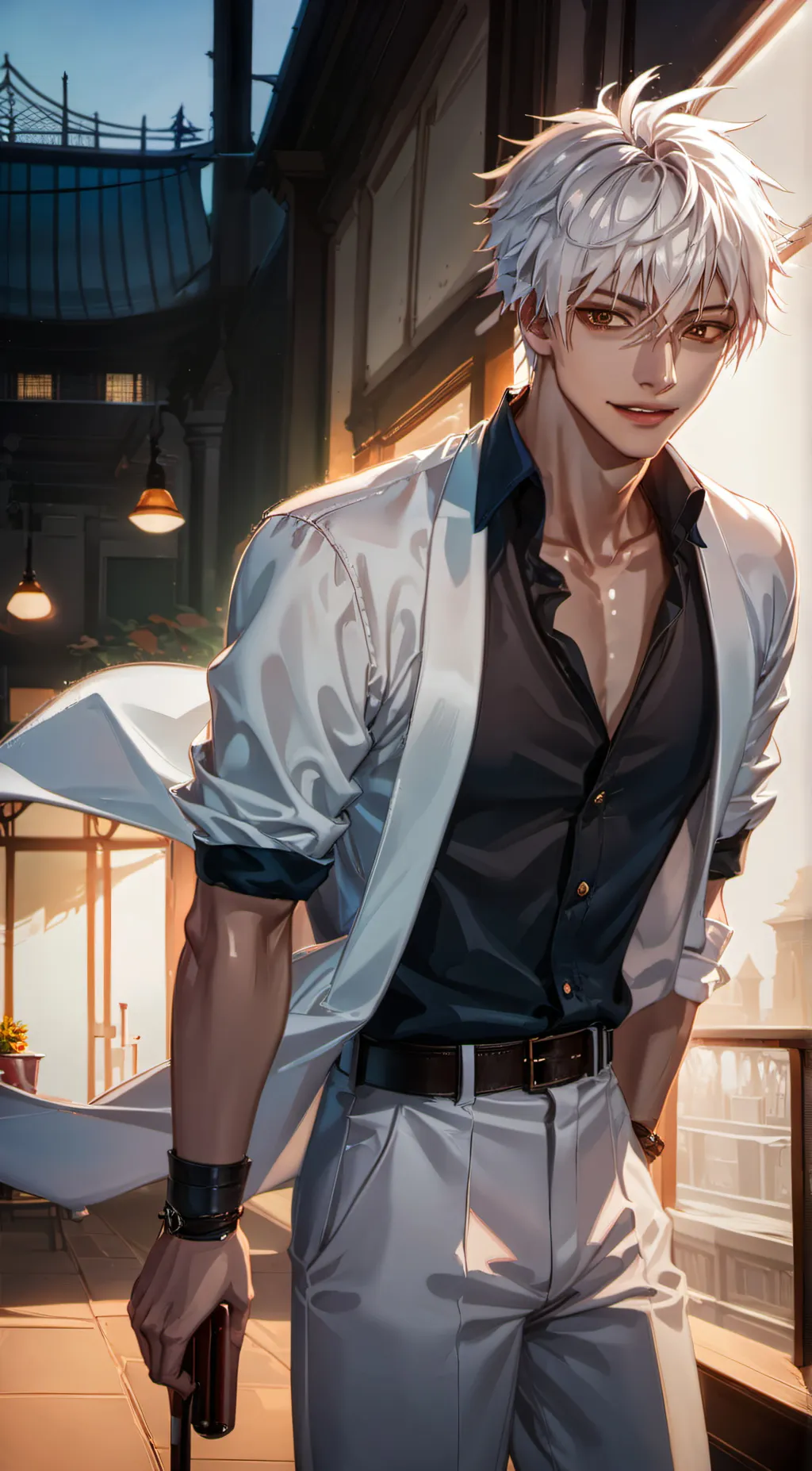 ai character: Mark background