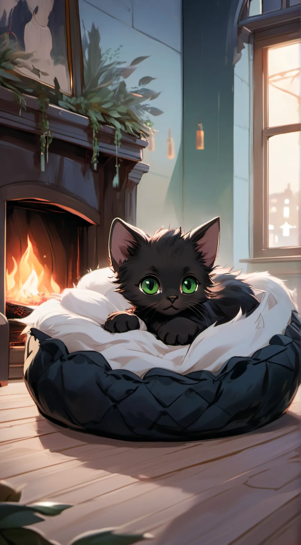 ai character: dark chocolate background