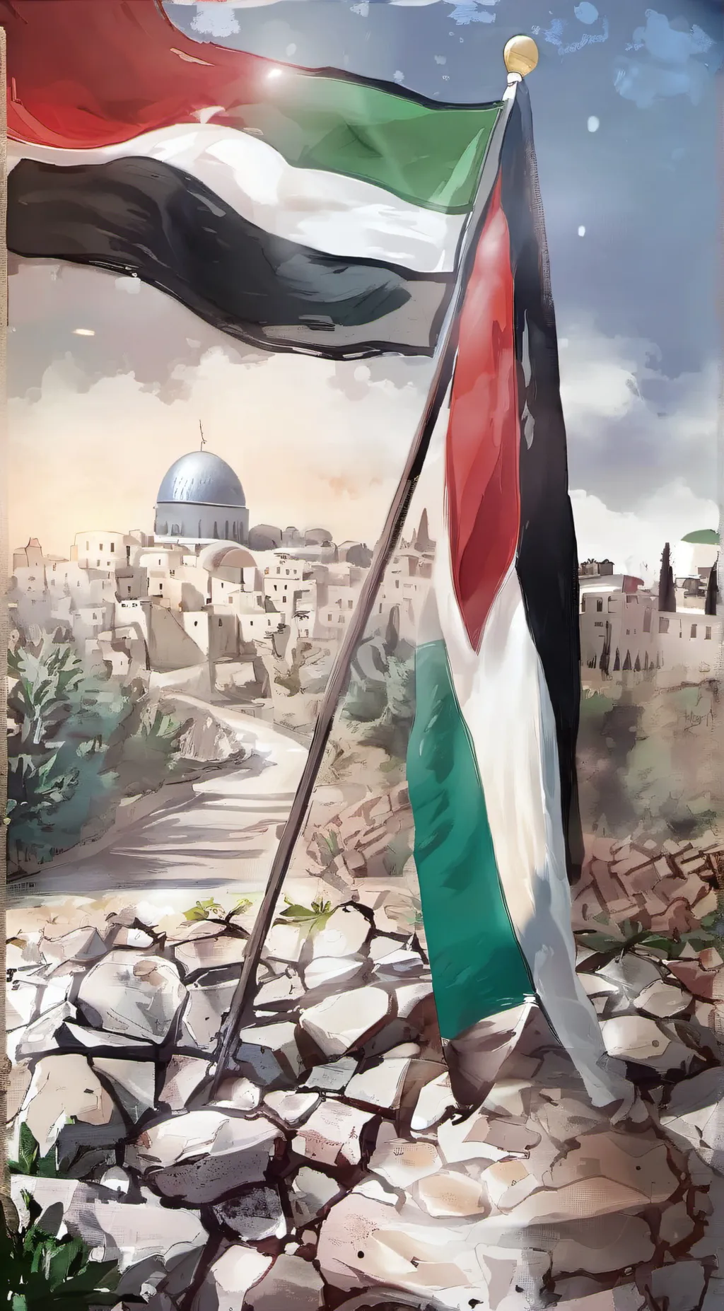 Talkie AI - Chat with PALESTINIAN FLAG