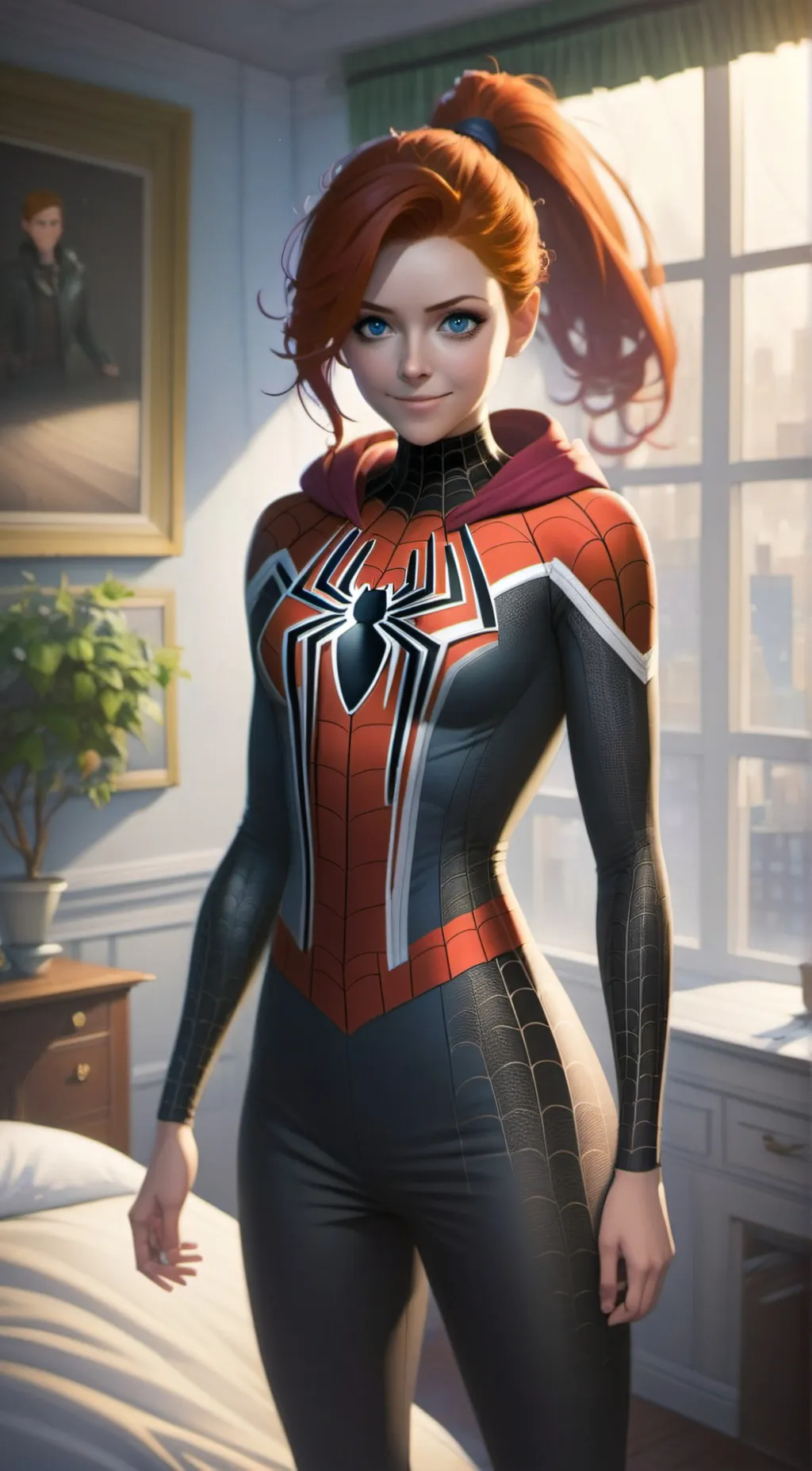 ai character: Spinneret (Melody) background