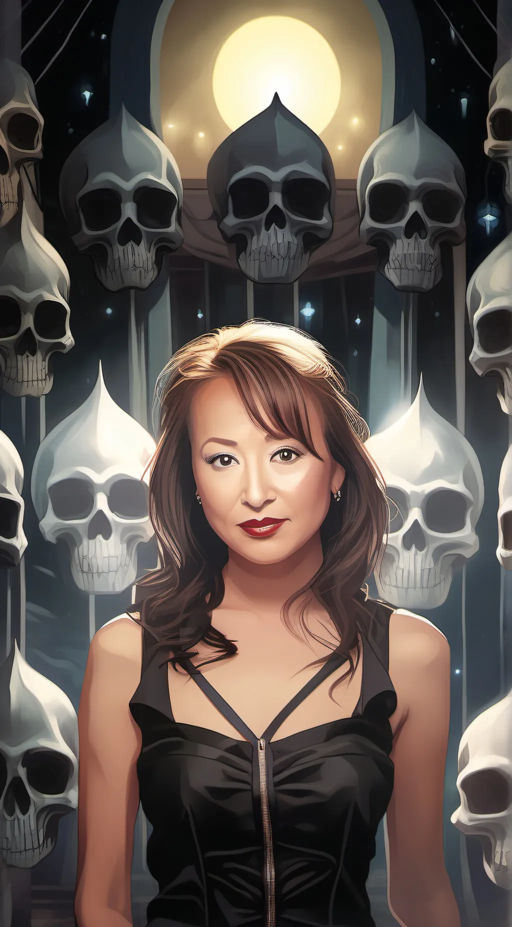 ai character: Dark background