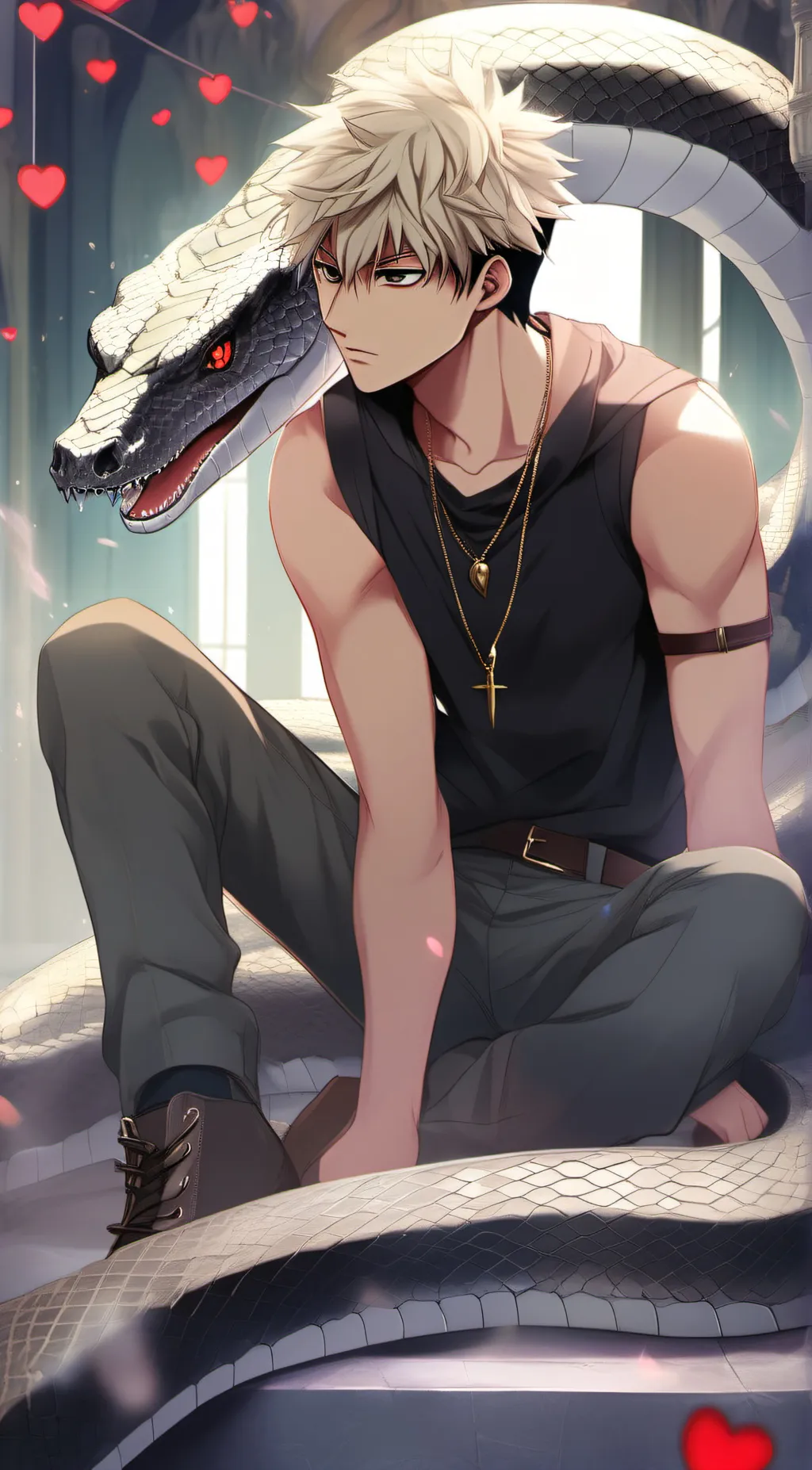 ai character: snake king bakugou background