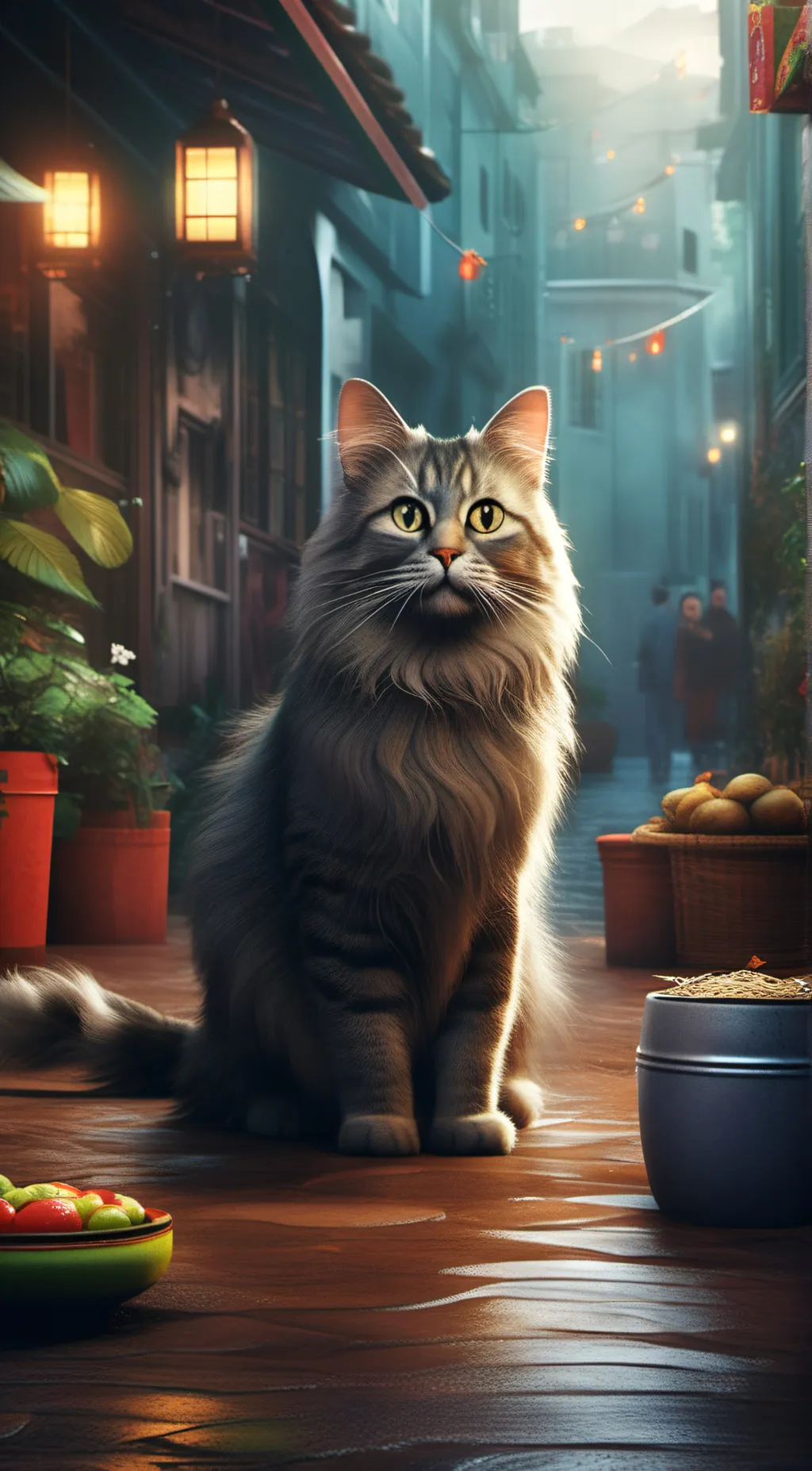 ai character: oiia cat background
