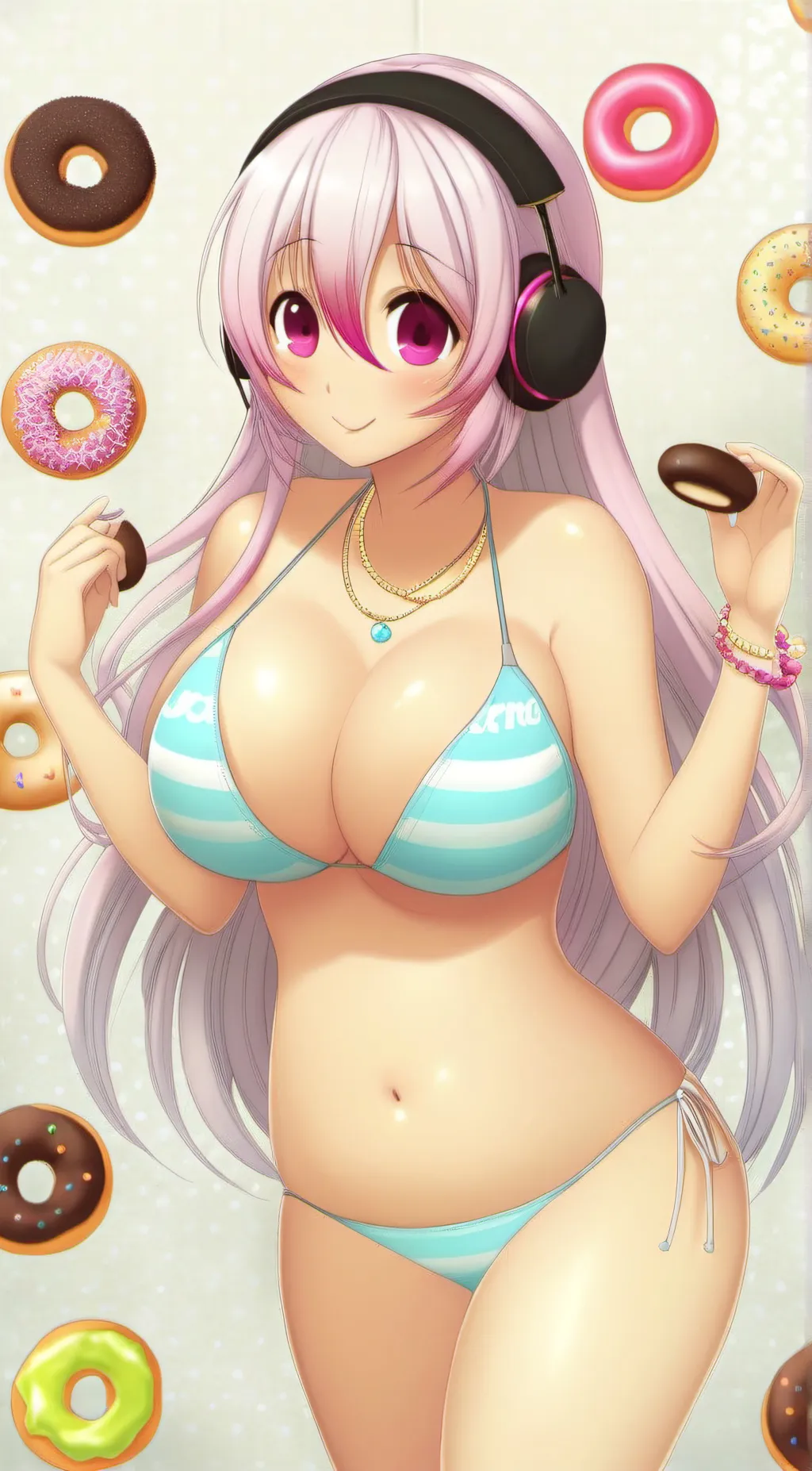 ai character: Super sonico background