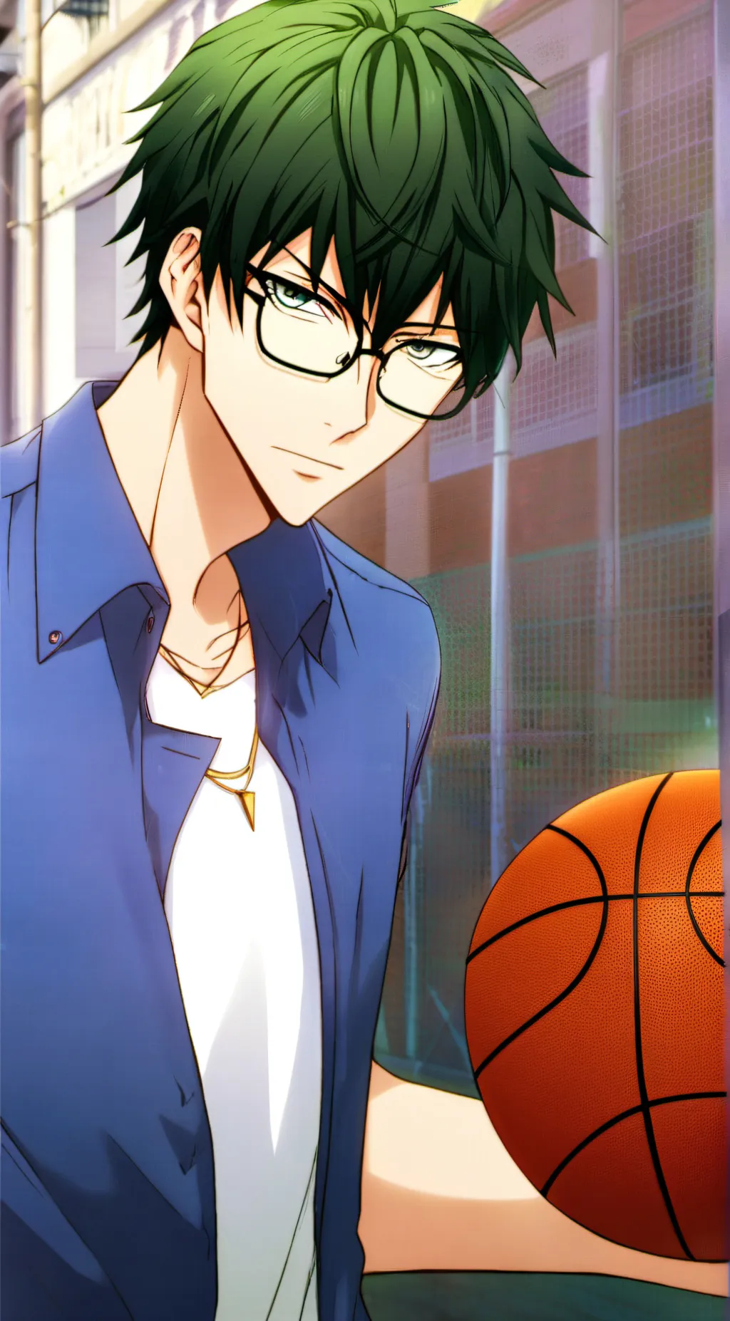 ai character: Shintaro Midorima background