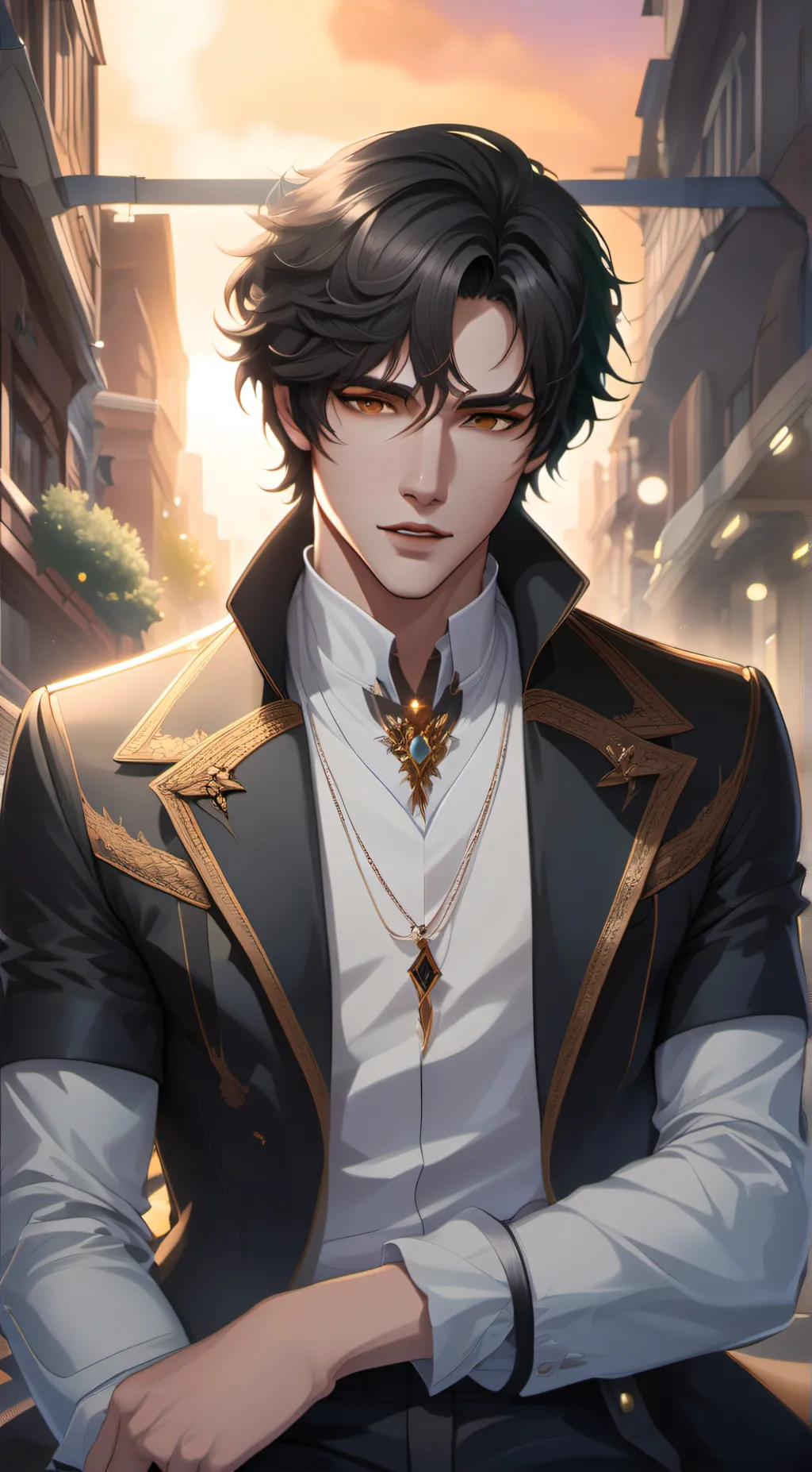 ai character: Aaron  background