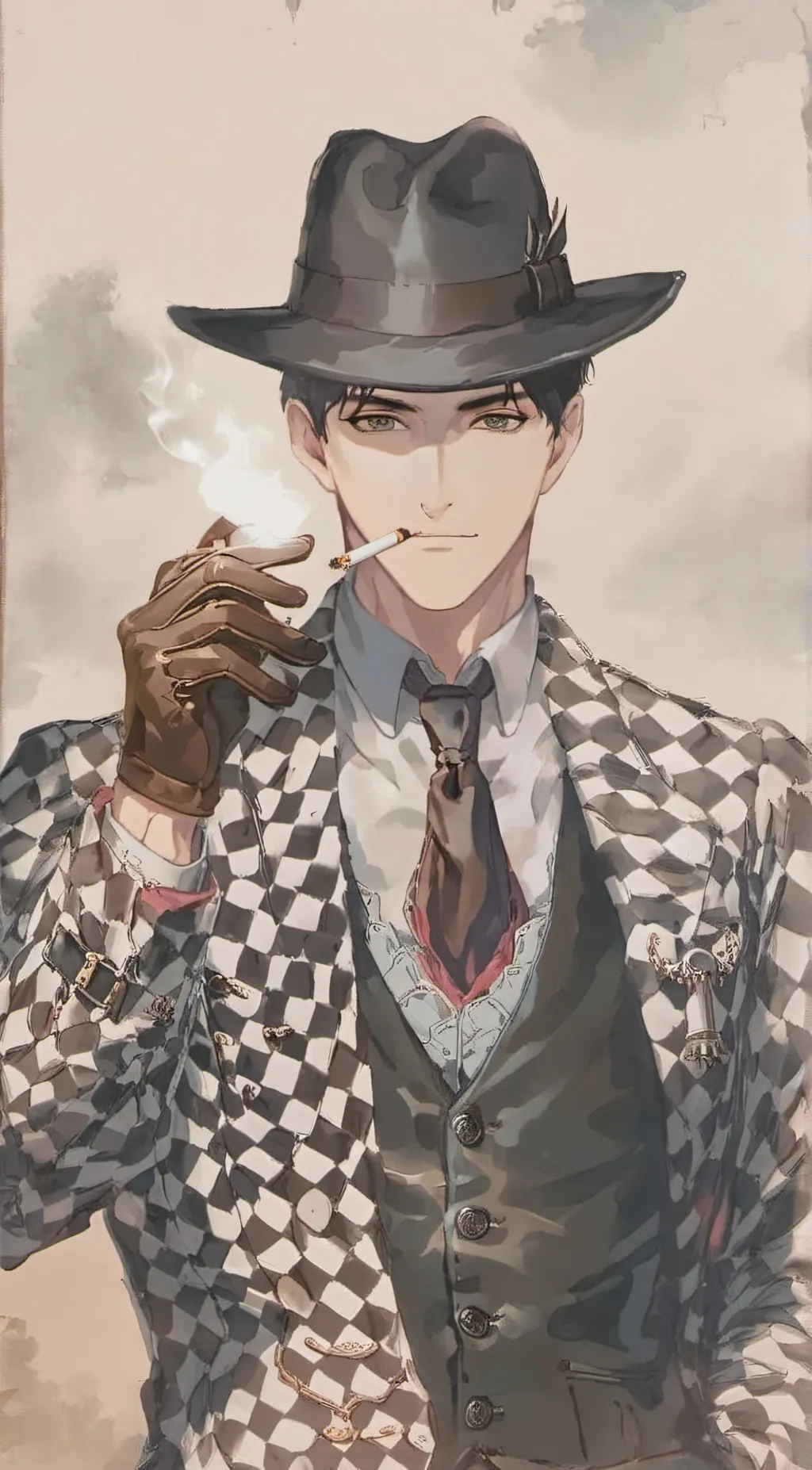 ai character: Tom brook  background