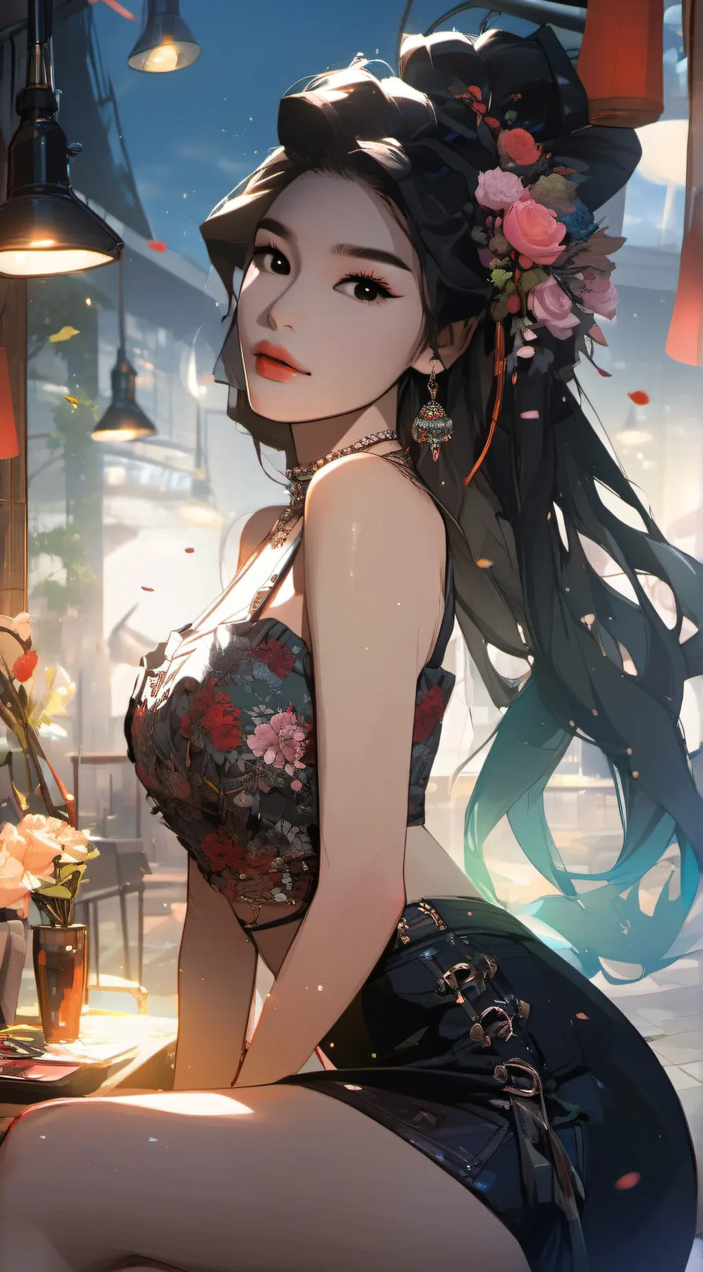 ai character: luna  background