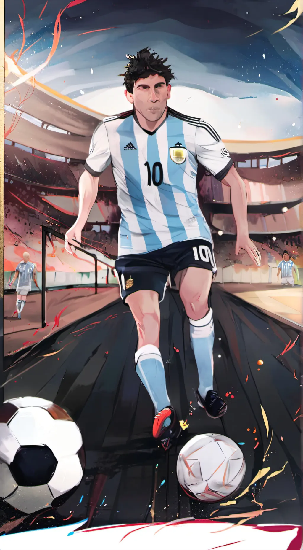 ai character: di' maria background