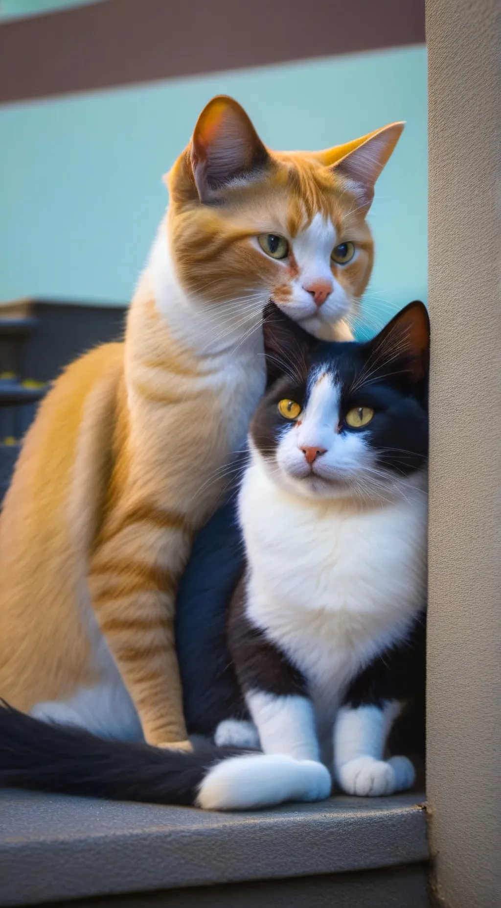 ai character: cats background