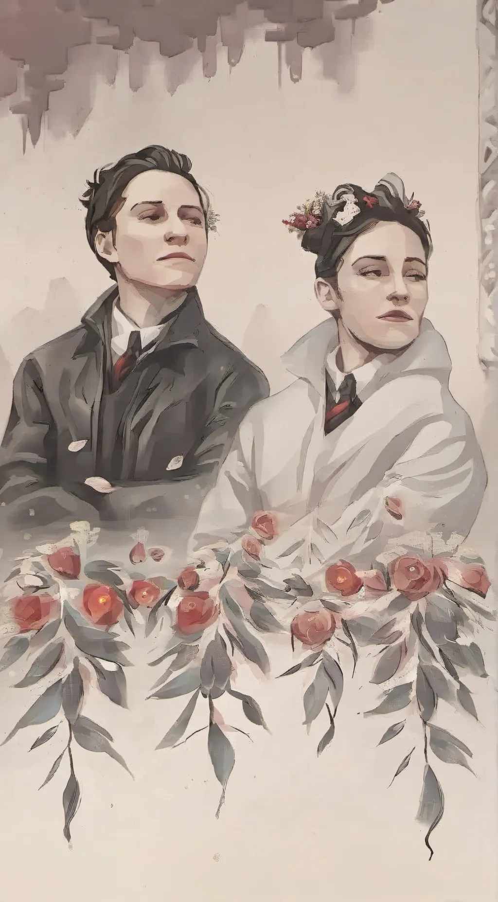 ai character: chrismas havier  background