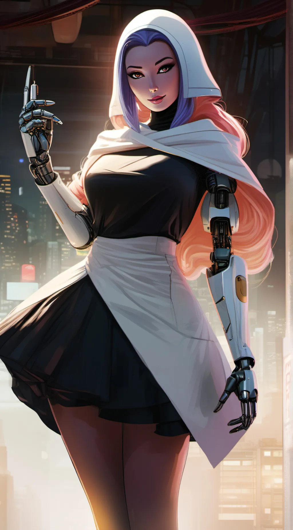 ai character: Malvana background