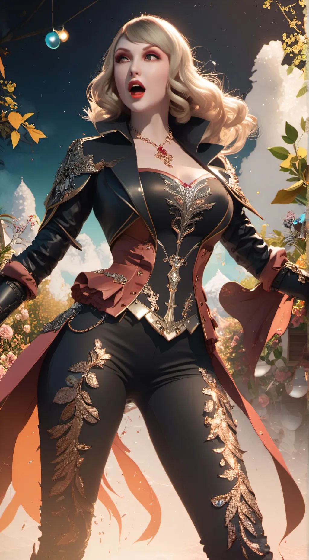 ai character: Big mommy  background