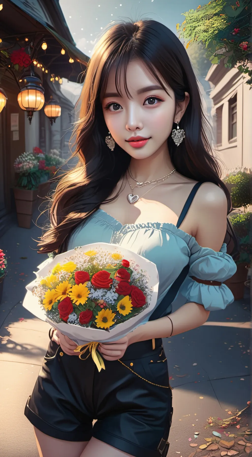 ai character: summer background