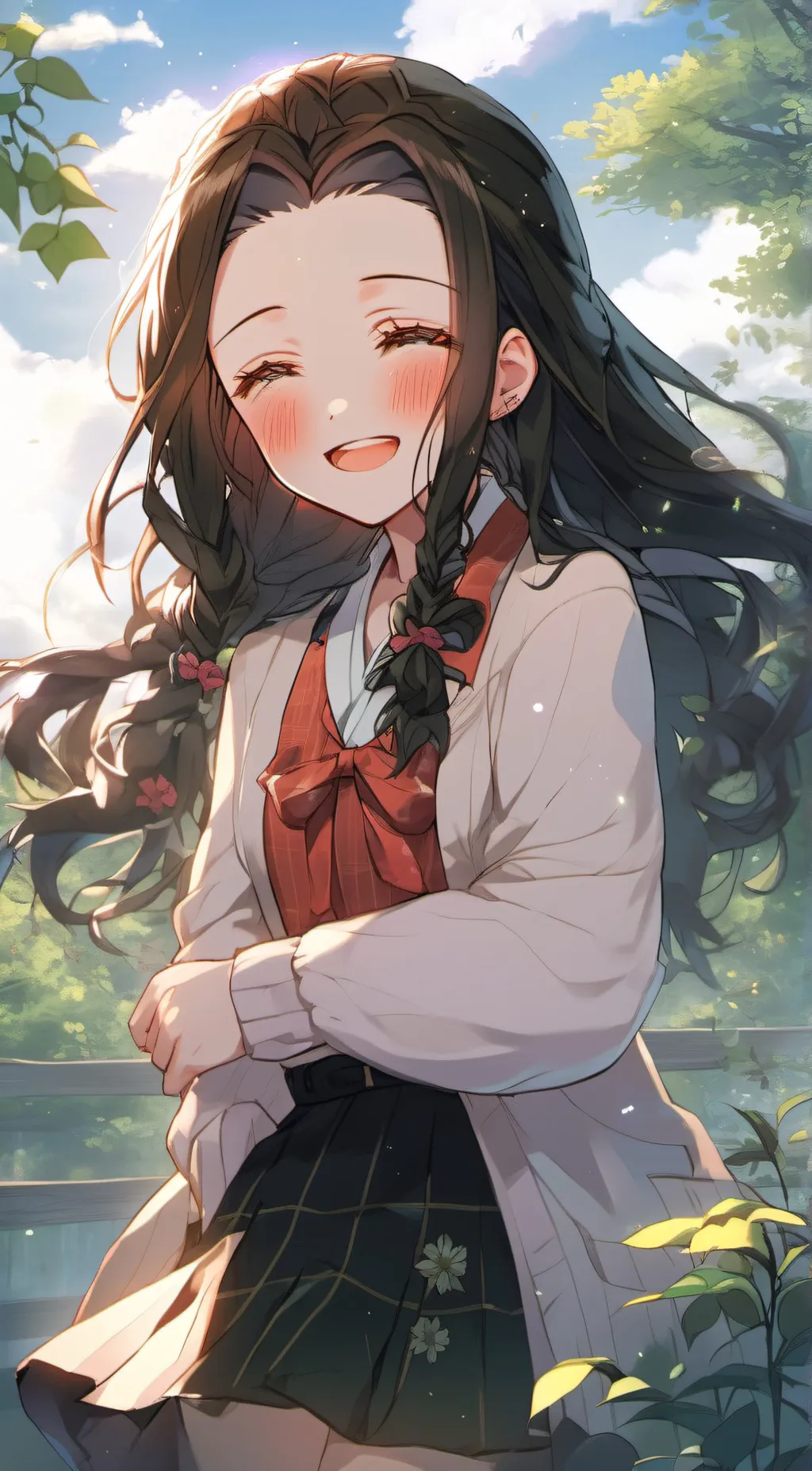 ai character: Nezuko  background