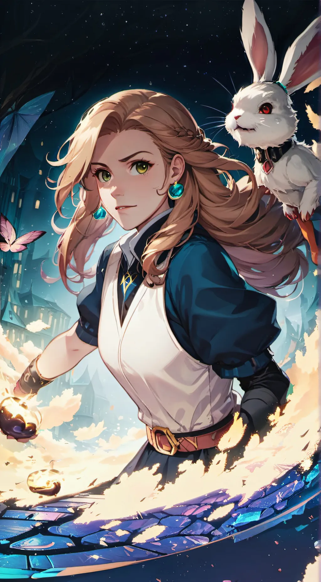 ai character: Luna background