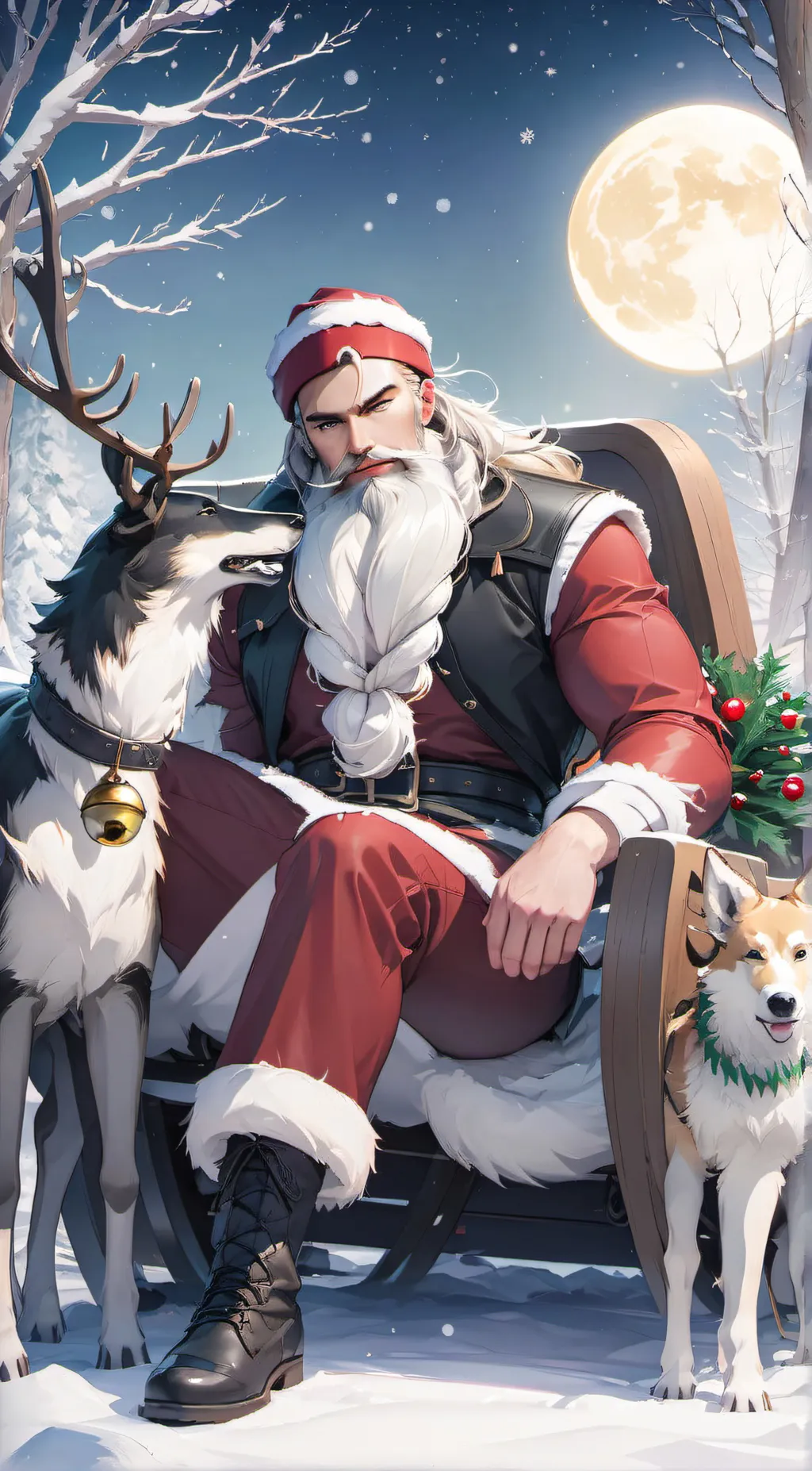 ai character: SinterKlaas background