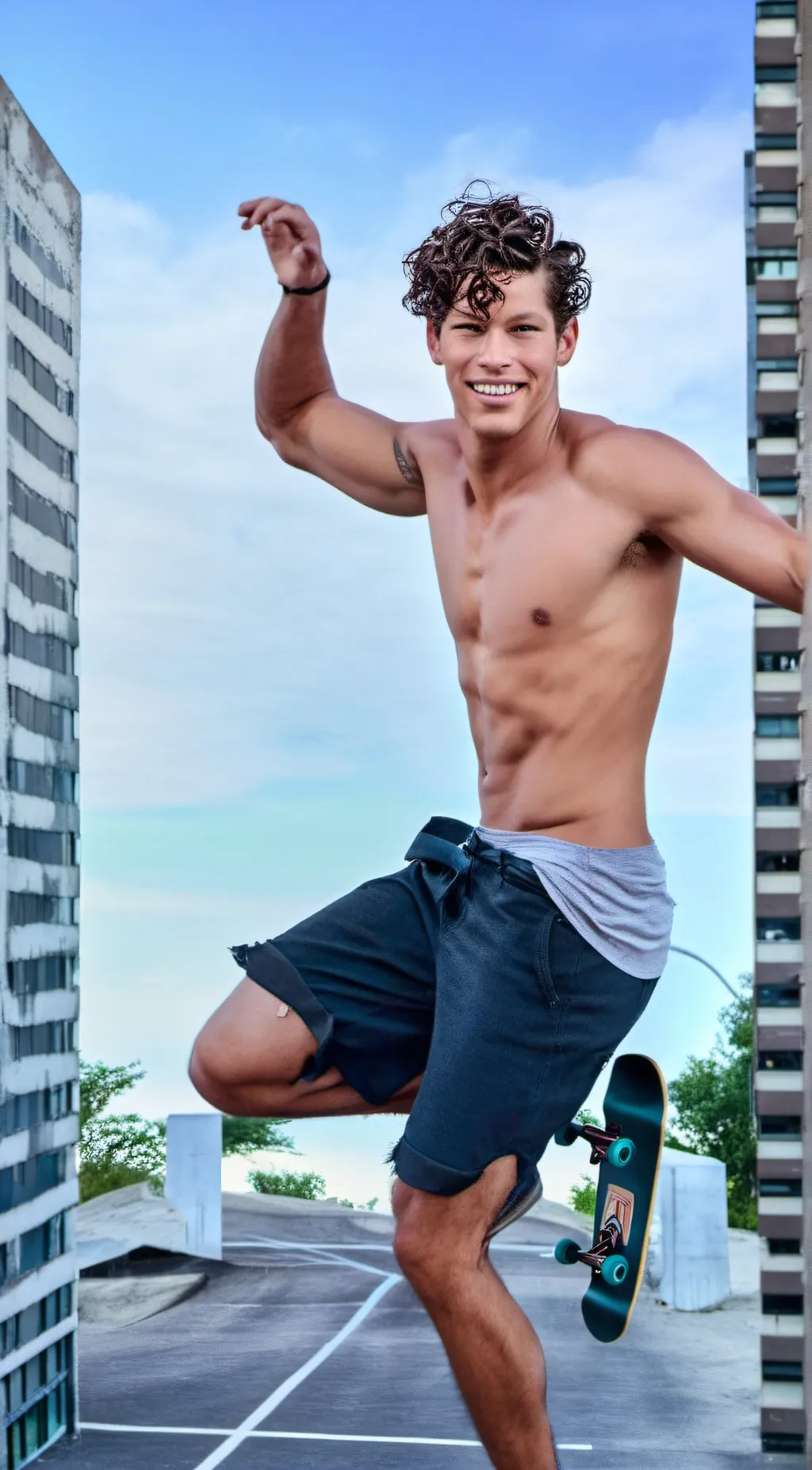 ai character: Ben azelart  background