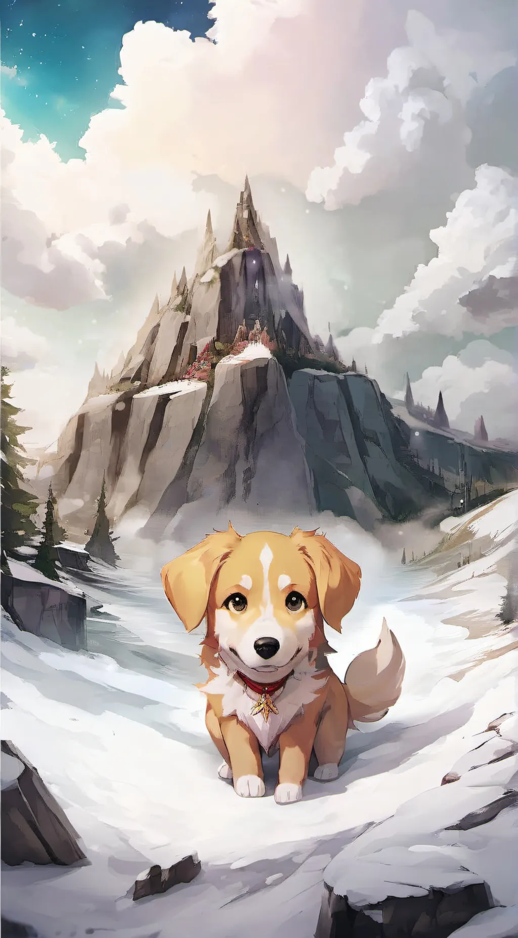 ai character: chikin nuggit background