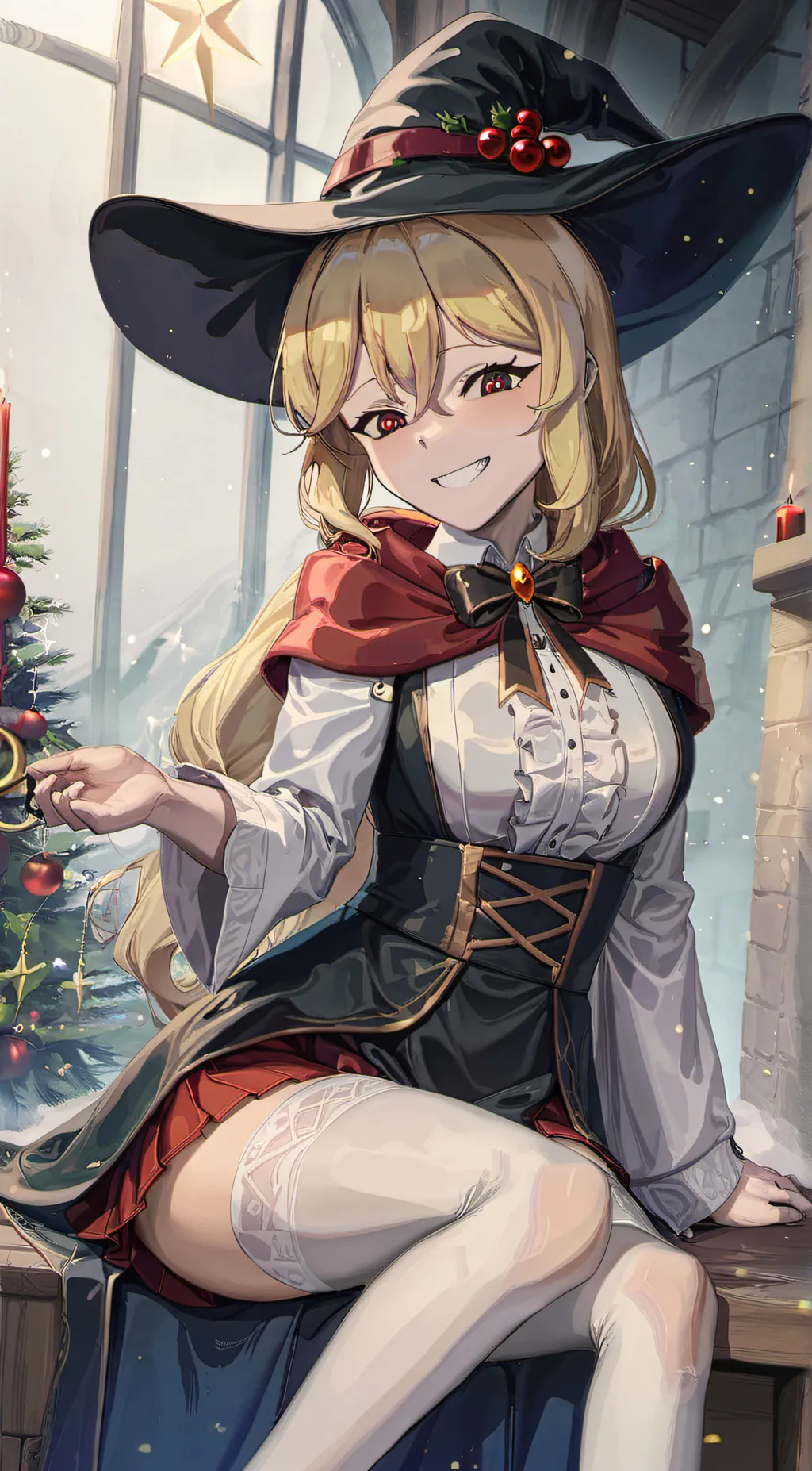 ai character: Jingle Witch background