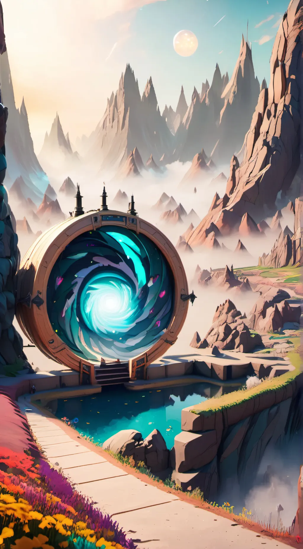 ai character: Goddess/god realm background