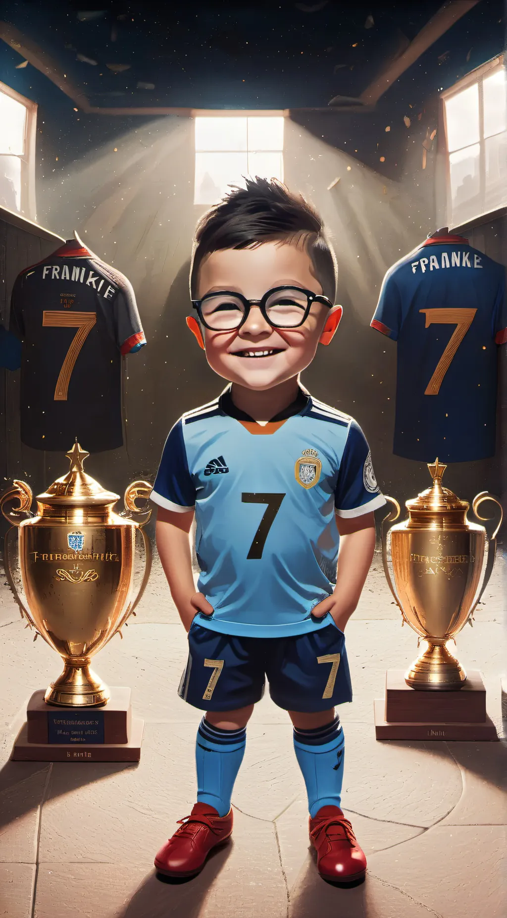 ai character: Frankie  background