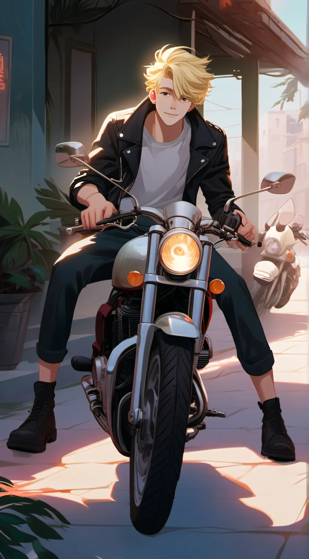 ai character: Luke  background