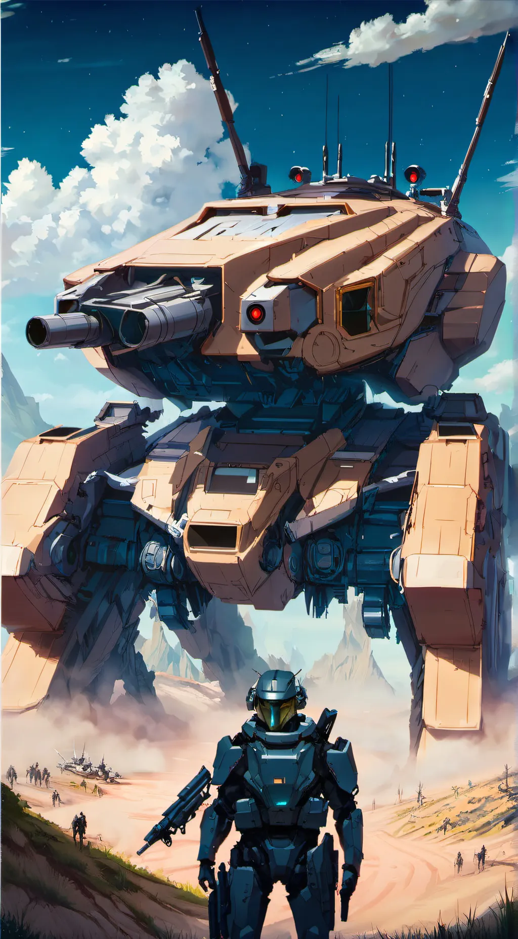 ai character: A.I. Tank background