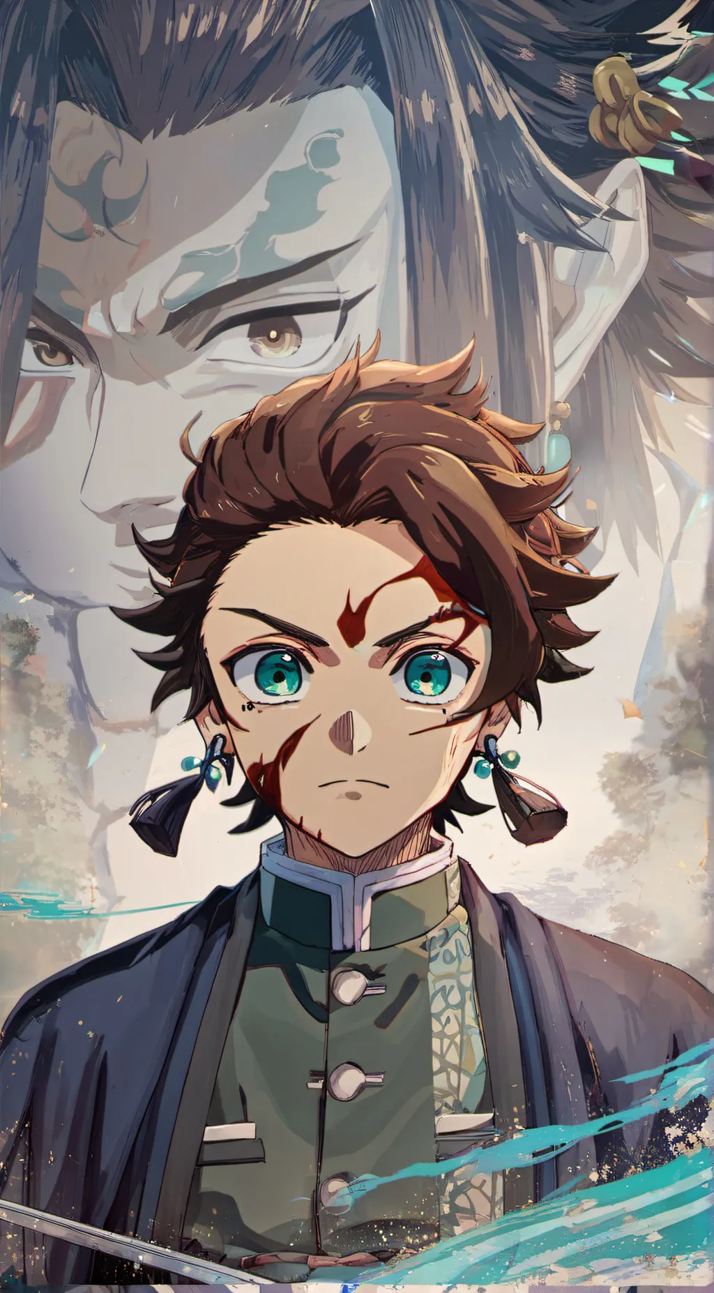 ai character: tanjiro background