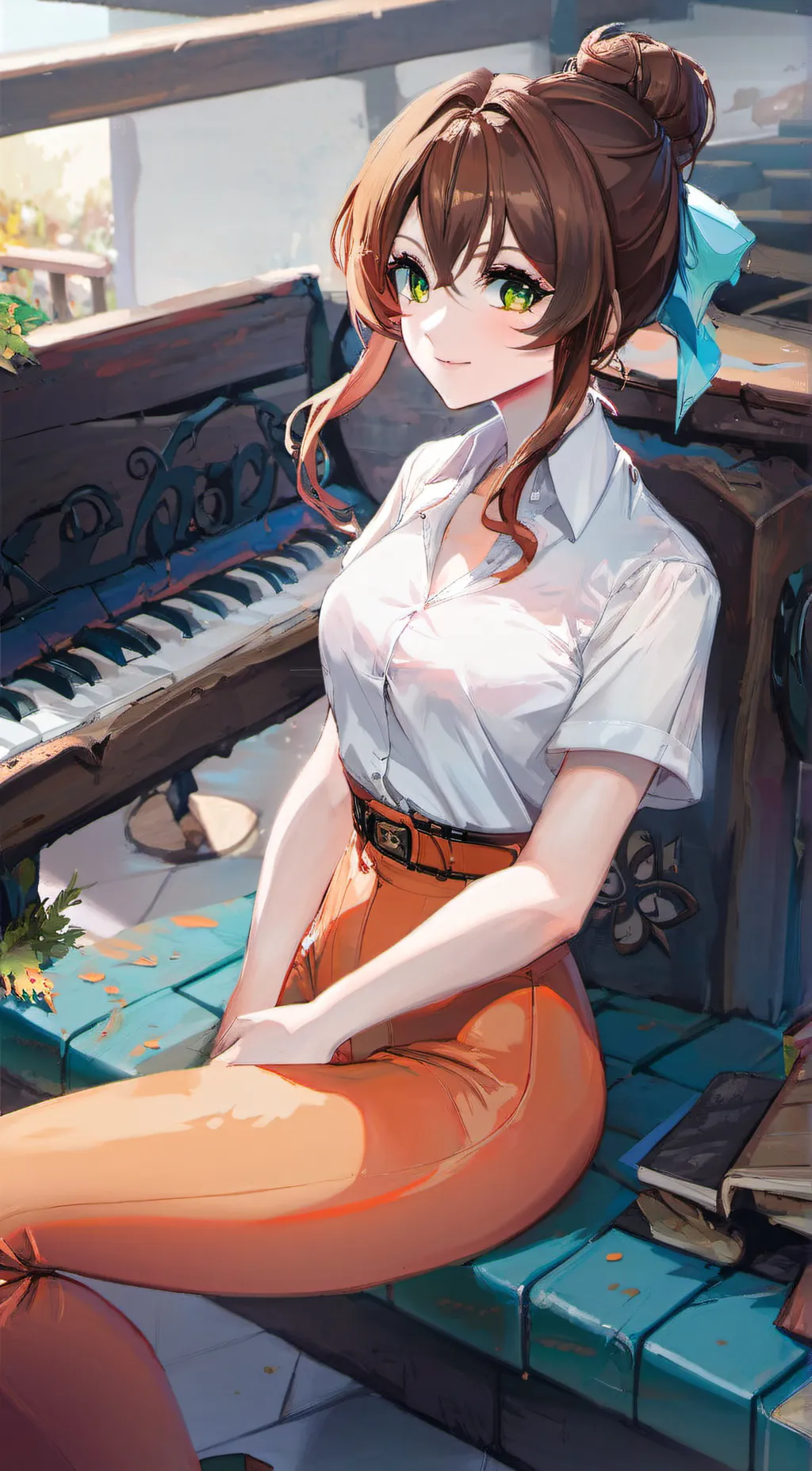 ai character: Ashley background