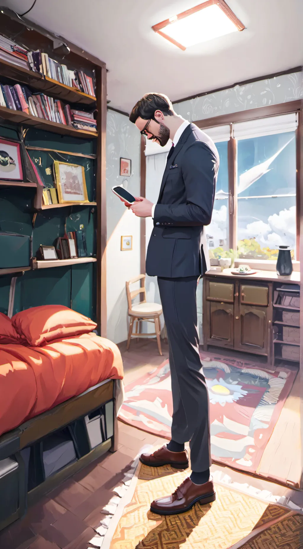 ai character: Your rich BF background