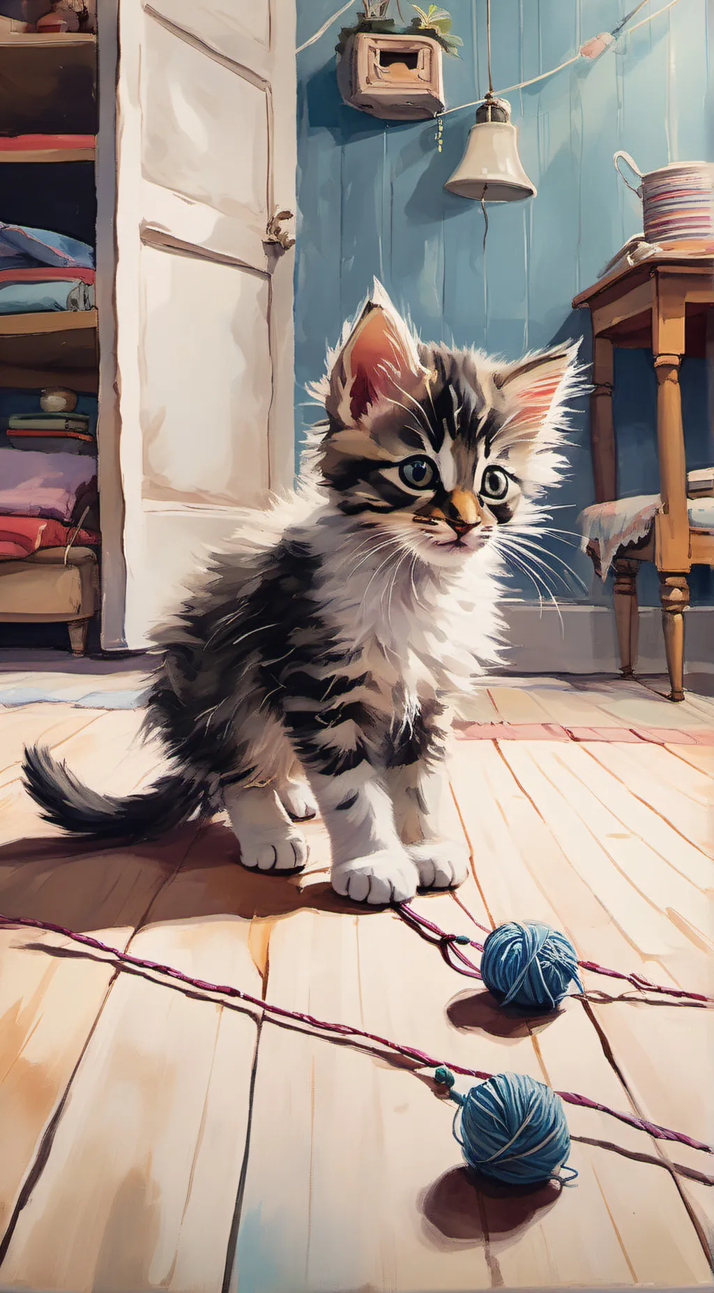 ai character: Lucky background