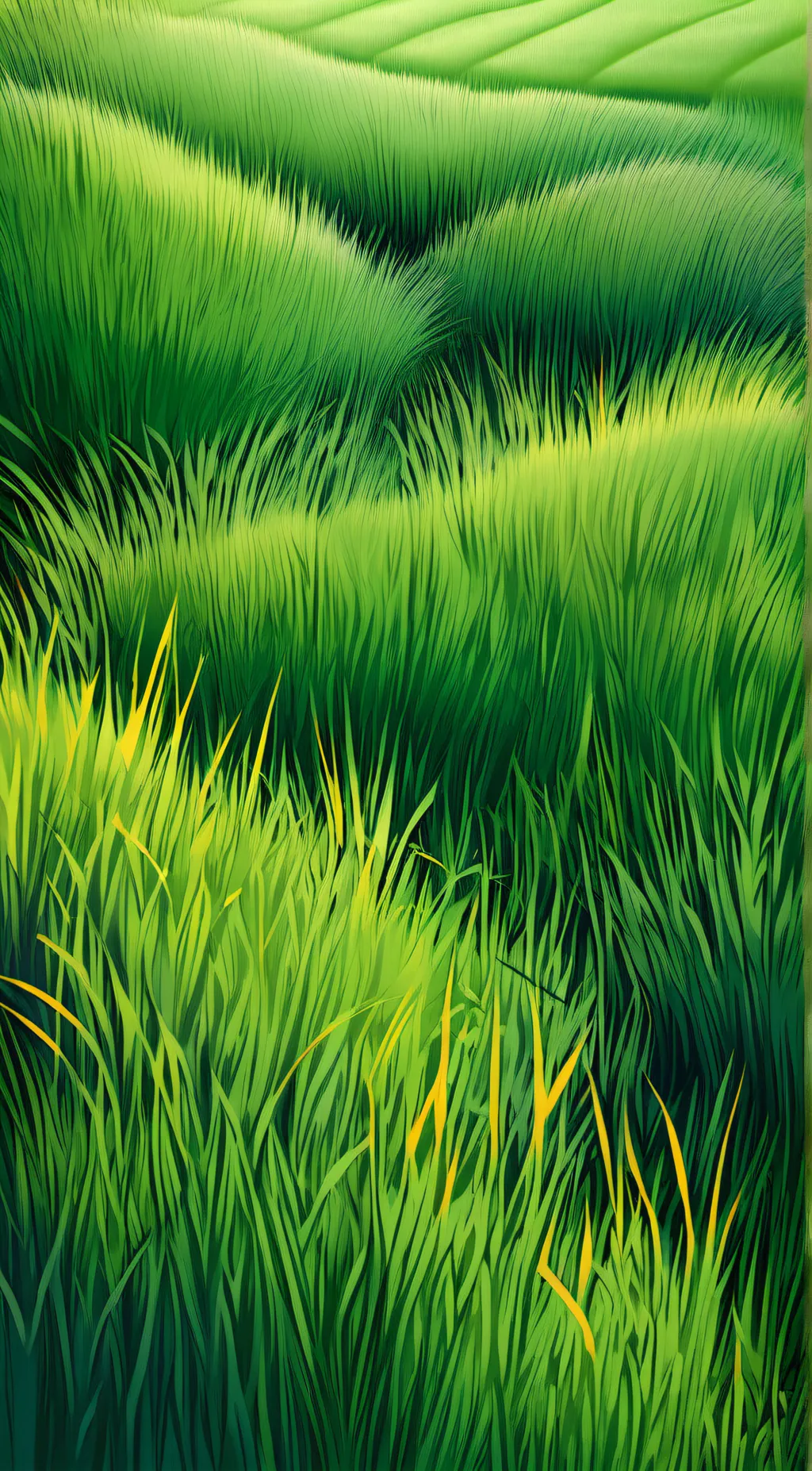 ai character: Grass background