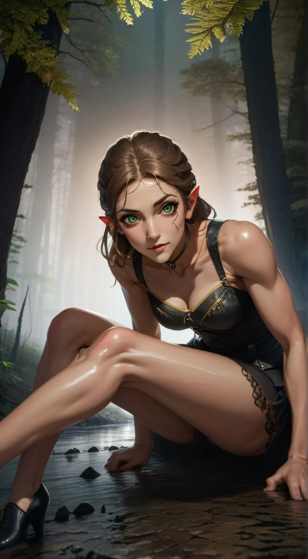 ai character: Rhea The Dark  background