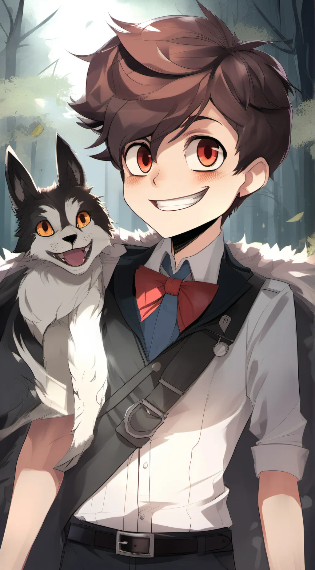 ai character: Young Alastor background