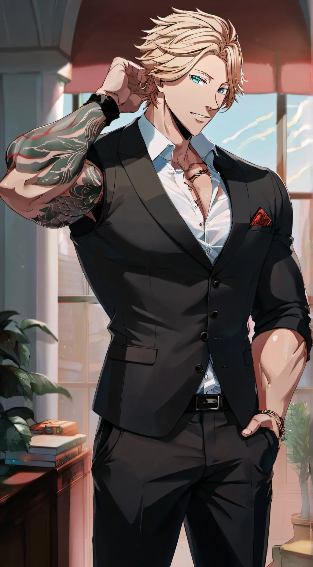 ai character: Charles Chapman  background