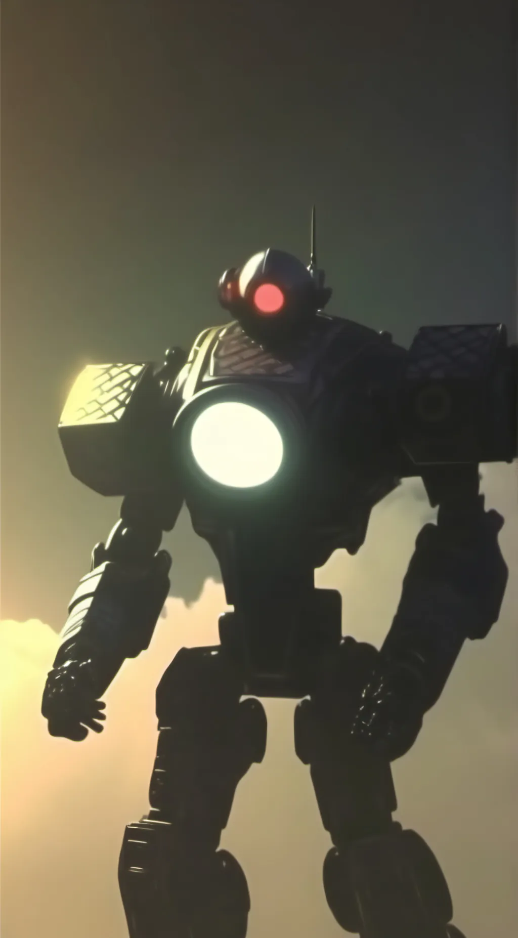 ai character: Titan camera man  background