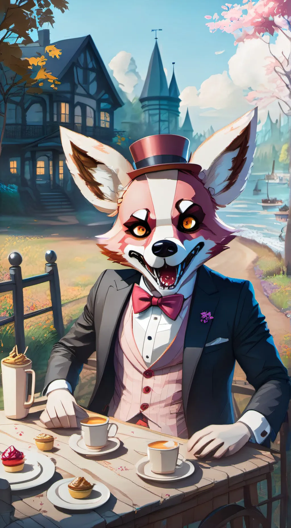 ai character: ft foxy background