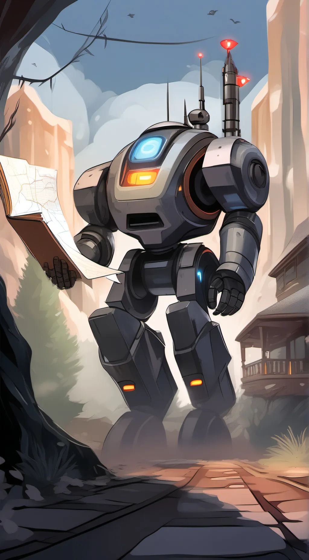 ai character: map bot background