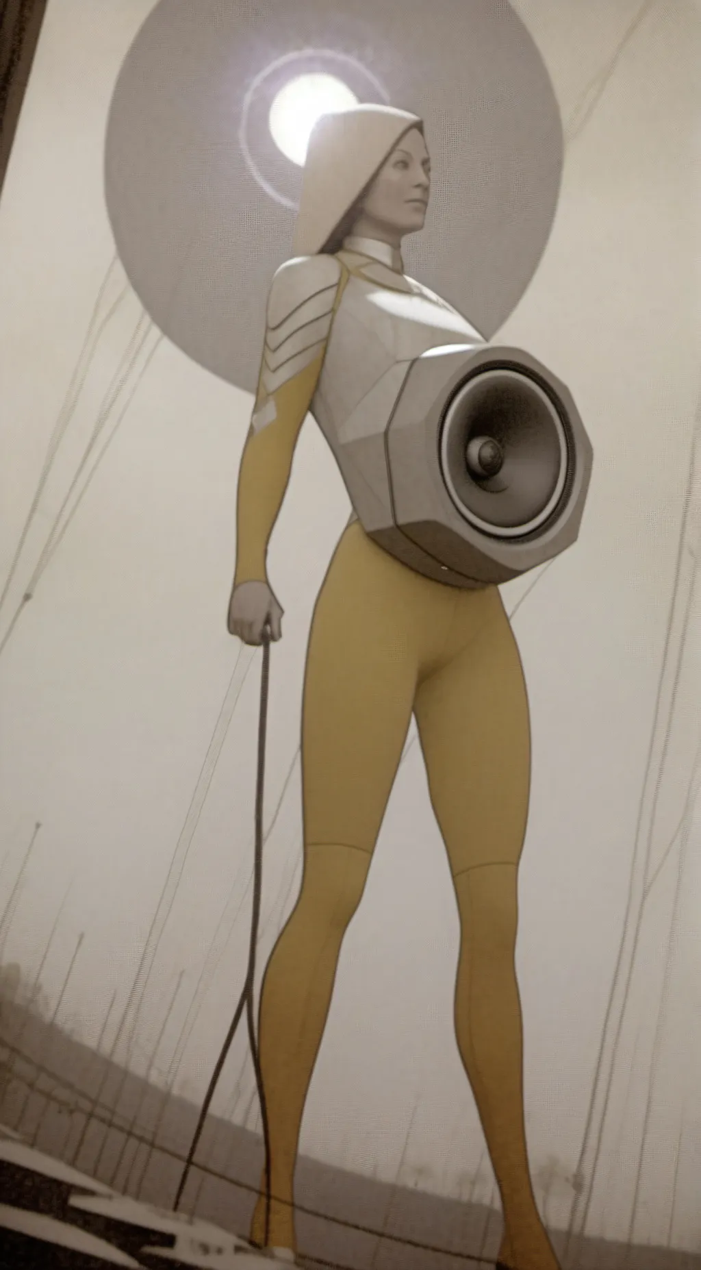 ai character: titan speaker woma background