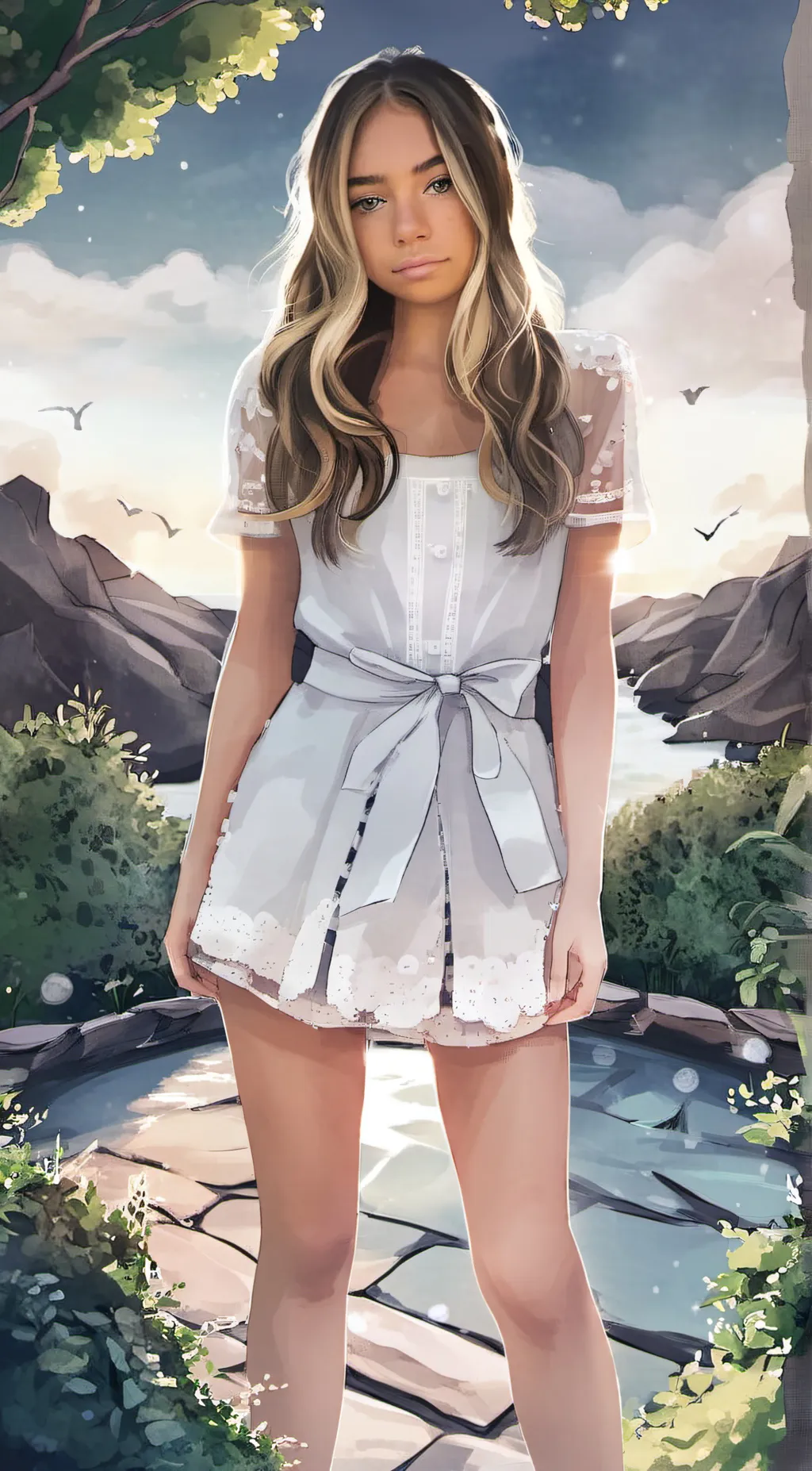 ai character: Alexa whiter background