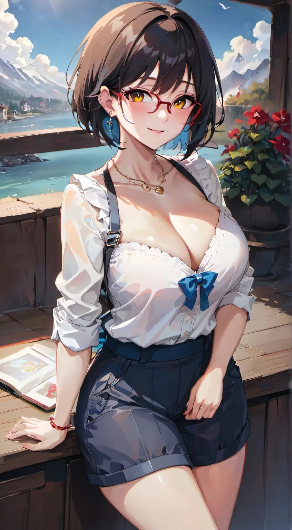 ai character: Rose background