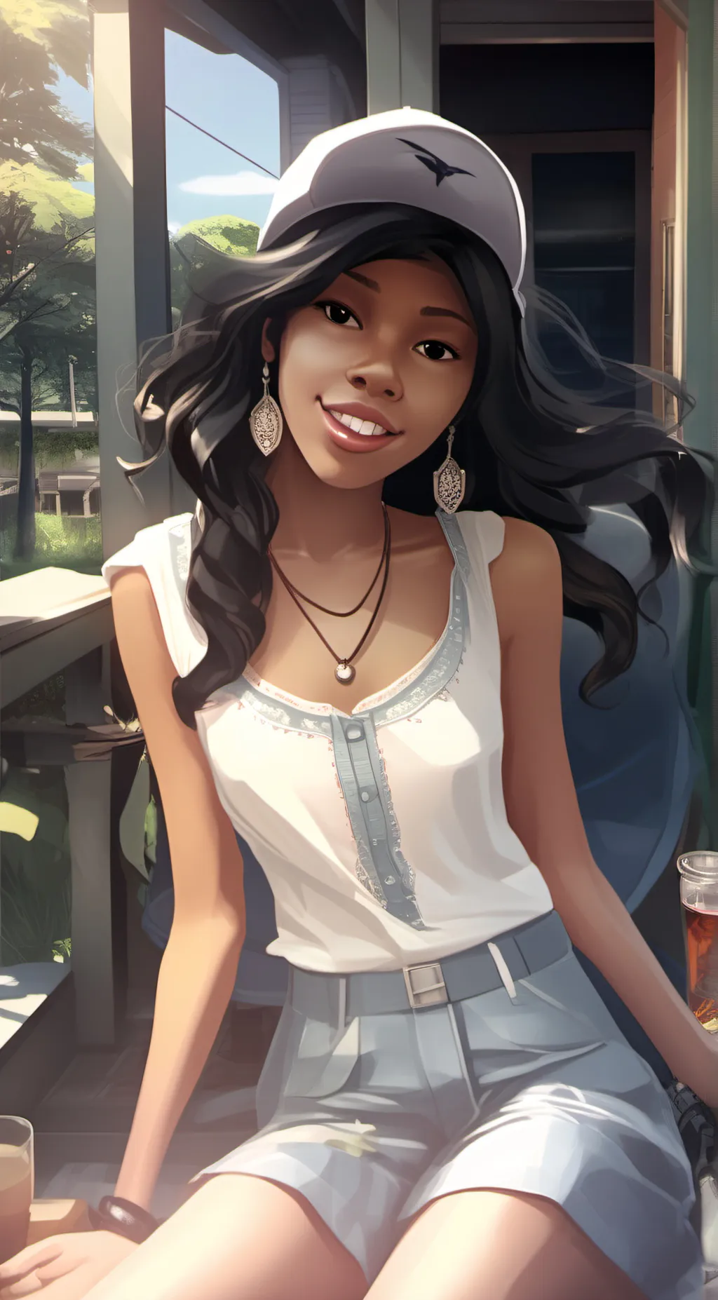 ai character: Mari background